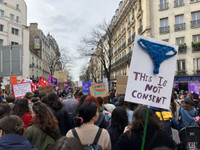 "Se sentir moins seule et ce sentiment de sororité" : les femmes manifestent le 8 mars à Paris