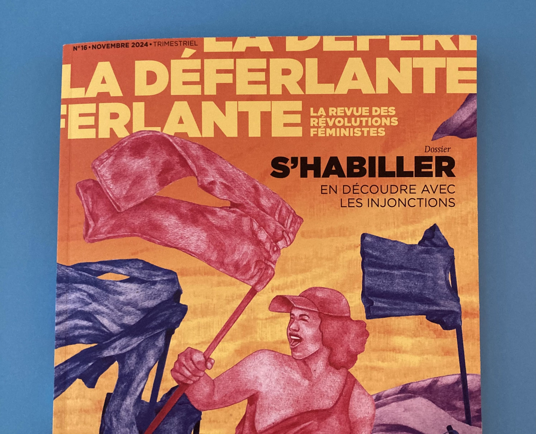 © Margherita Scialino - Pochette du numéro 16 de La Déferlante La Déferlante, une revue dédiée aux questions féministes et de genre