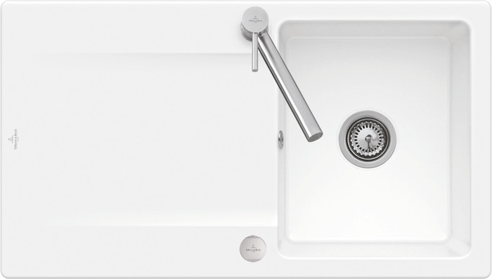 EVIER SILUET 50 1B 1E BLANC